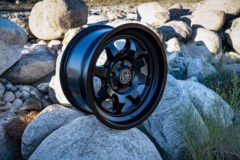 ICON Nuevo 17 X 8.5 5 X 5 6mm Offset 4.5in BS Satin Black