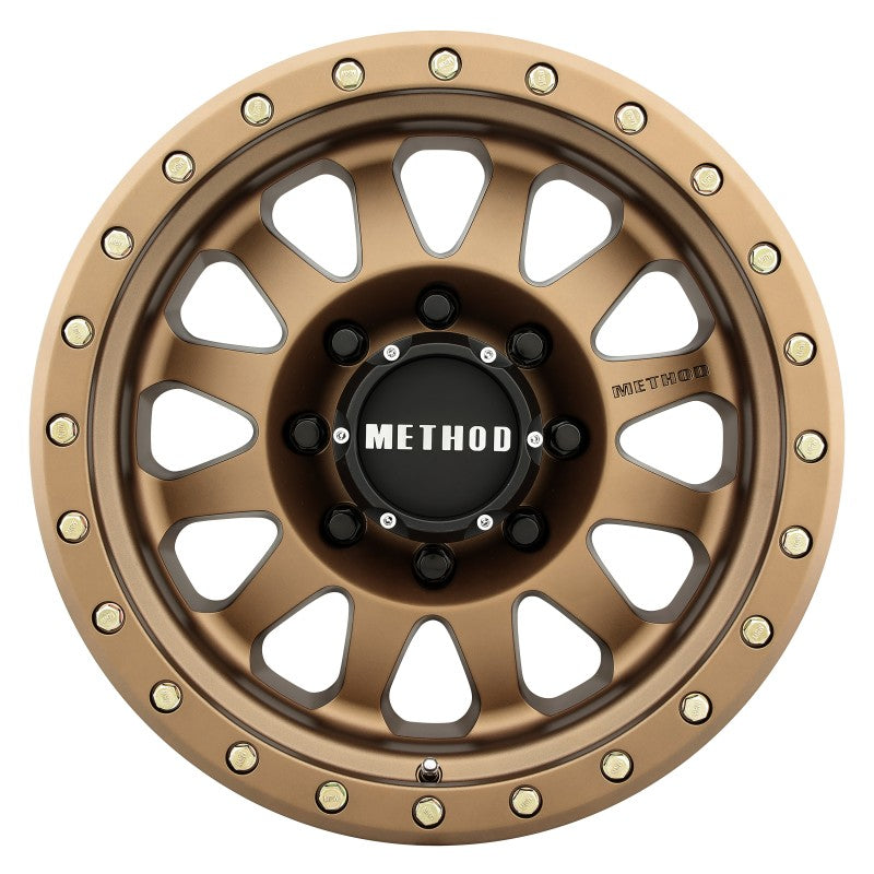 Method MR304 Double Standard 17x8.5 0mm Offset 8x170 130.81mm CB Method Bronze Wheel