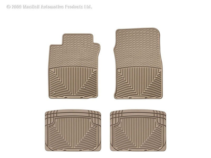 WT Rubber Mats - Rear - Tan