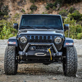 Westin 18-19 Jeep Wrangler JL Stubby Front Bumper - Textured Black