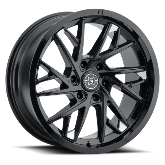 Method Raised MR801 20x9 / 6x5.5 BP / -12mm Offset / 106.25mm Bore - Gloss Black Milled Wheel