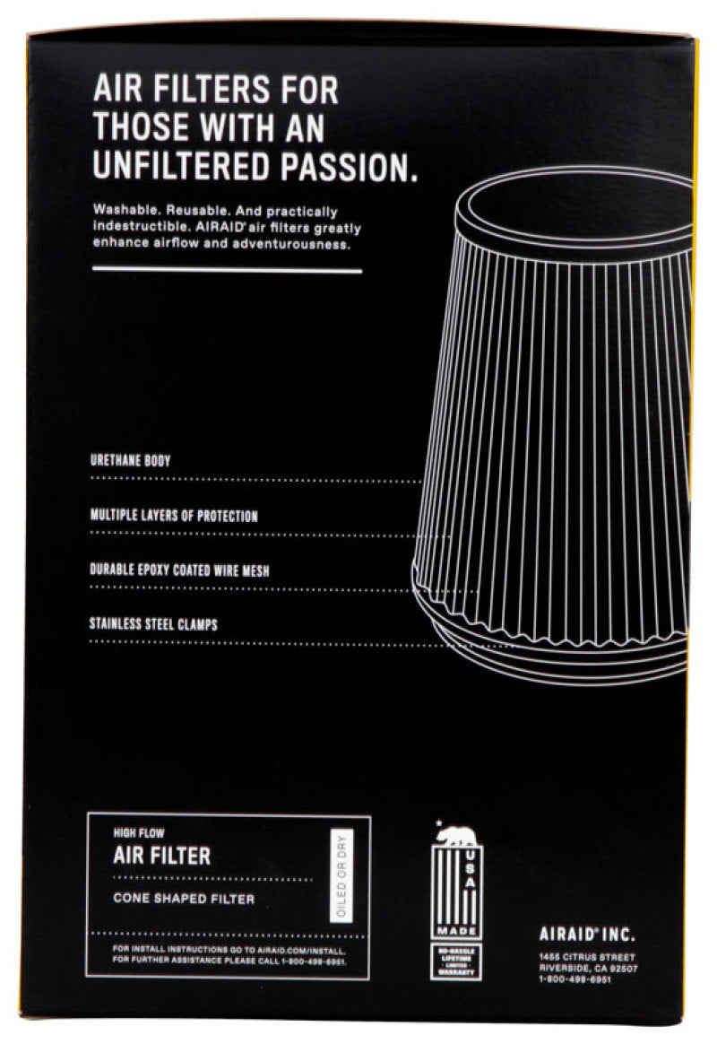 Airaid Universal Air Filter - Cone 4 x 6 x 4 5/8 x 6