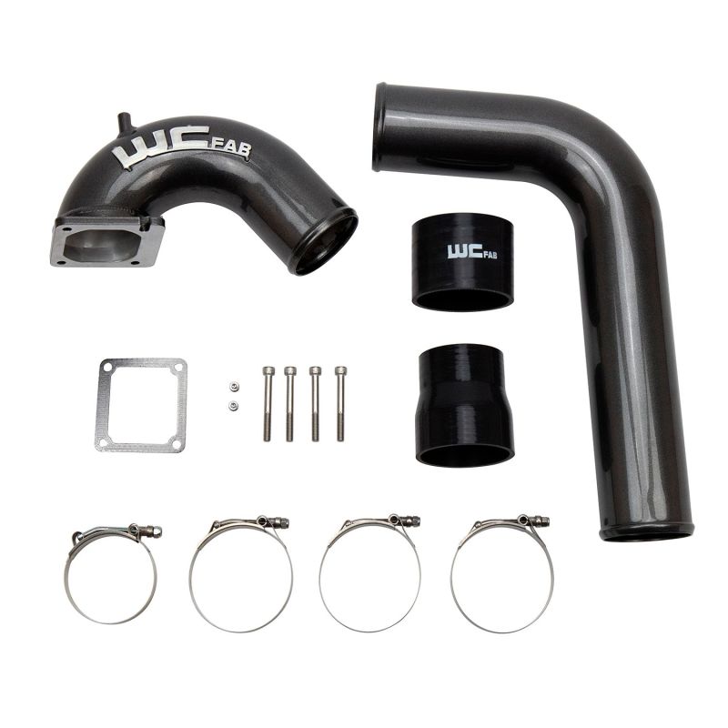 Wehrli 03-07 Dodge 5.9L Cummins 3.5in Intake Horn & Driver Side Intercooler Pipe Kit - Bengal Blue