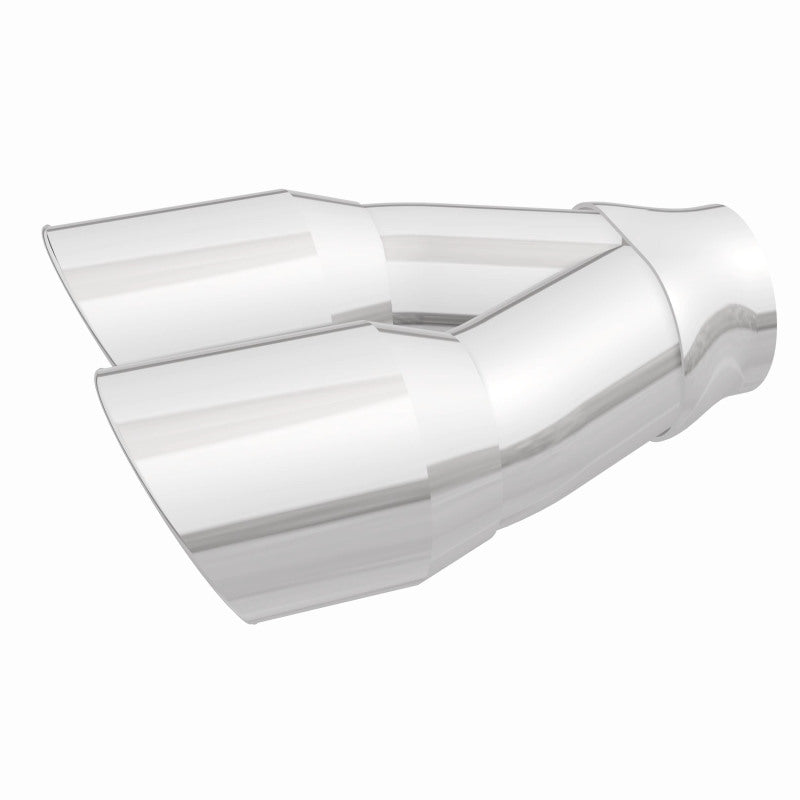 MagnaFlow Double Wall 3in Dual Round Polished Tip 2.25in Inlet