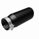 MagnaFlow Tip Stainless Black Coated Single Wall Round Single Outlet 5in Dia 4in Inlet 13in L