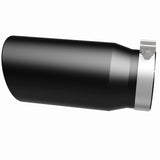 MagnaFlow Tip Stainless Black Coated Single Wall Round Single Outlet 6in Dia 5in Inlet 13in L