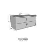 Westin/Brute HD Under Body 24in x 24in w/Top & Bottom Drawers - Aluminum