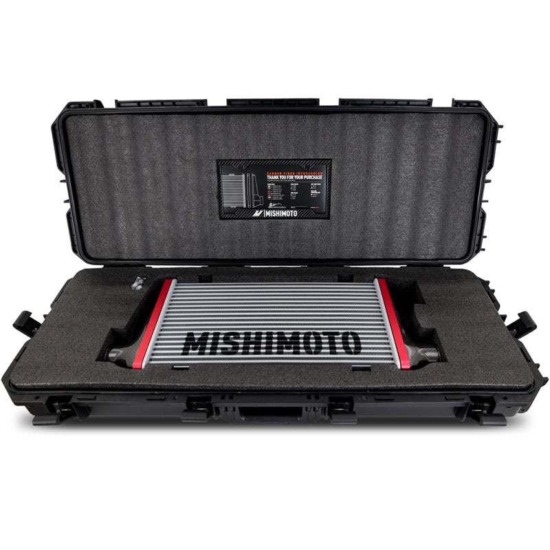 Mishimoto Universal Carbon Fiber Intercooler - Matte Tanks - 600mm Silver Core - S-Flow - R V-Band