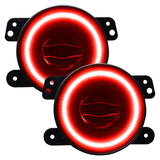 Oracle Jeep Wrangler JK/JL/JT High Performance W LED Fog Lights - Red SEE WARRANTY