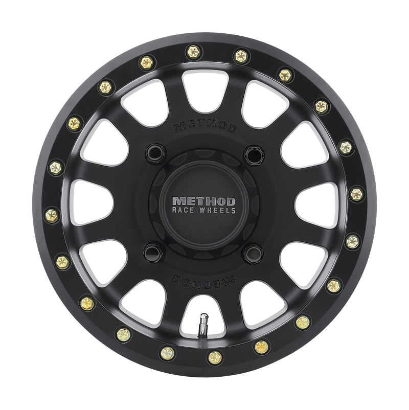 Method MR401 UTV Beadlock 15x7 / 4+3/13mm Offset / 4x136 / 106mm CB Matte Black Wheel