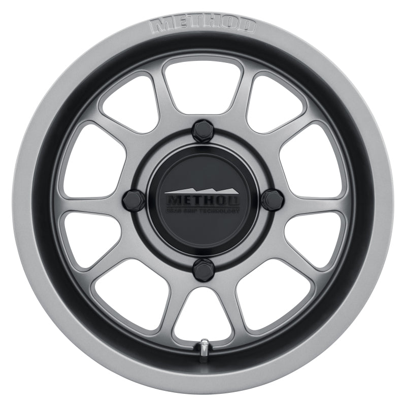 Method MR409 Bead Grip 15x7 / 4+3/13mm Offset / 4x156 / 132mm CB Steel Grey Wheel