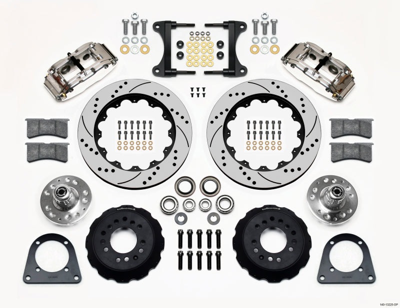 Wilwood Narrow Superlite 6R Front Hub Kit 14.00in Drill Pol TCI-IFS 71-78 (Pinto Based)