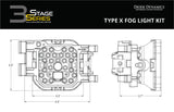 Diode Dynamics SS3 Max Type X Kit ABL - White SAE Fog