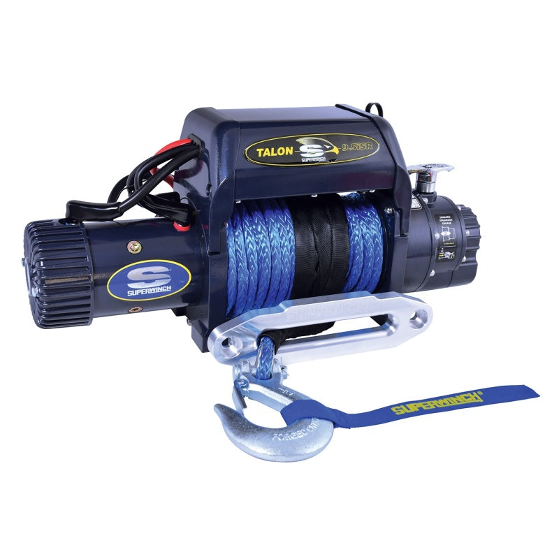 Superwinch 9500 LBS Integrated 12V DC 3/8in x 80ft Synthetic Rope Talon 9.5iSR Winch