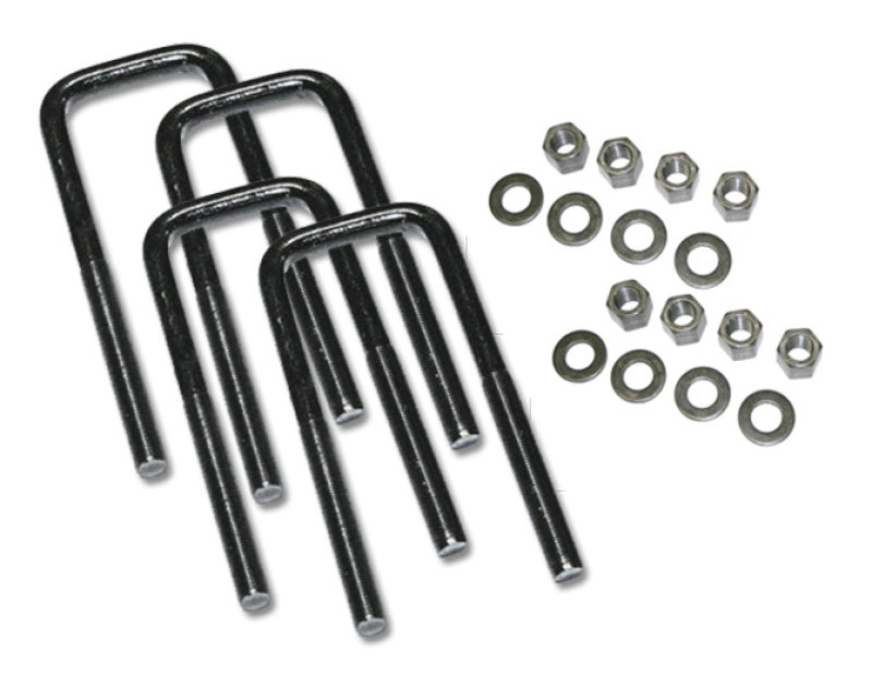 Superlift U-Bolt 4 Pack 9/16x2-1/2x14 Square w/ Hardware