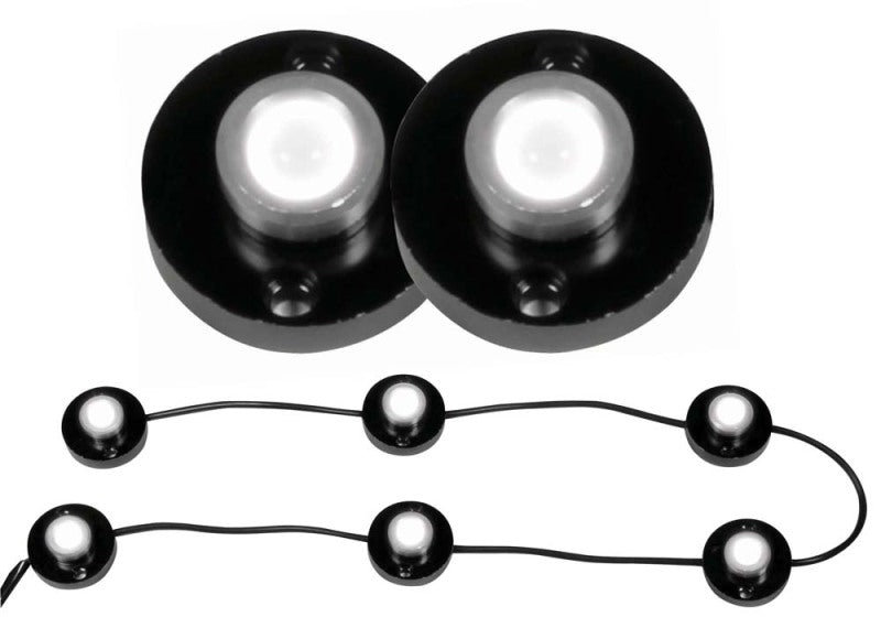 ANZO Bed Rail Lights Universal LED Heavy Duty 6 Pod LED Bed Rail/Rock Crawler Lighting