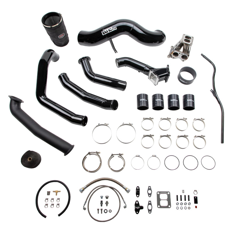 Wehrli 01-04 Duramax LB7 S400 Single Turbo Install Kit - Gun Metal