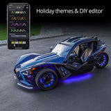 XK Glow LED Underglow Light Kit for Polaris Slingshot XKCHROME Smartphone App Controller (Standard)