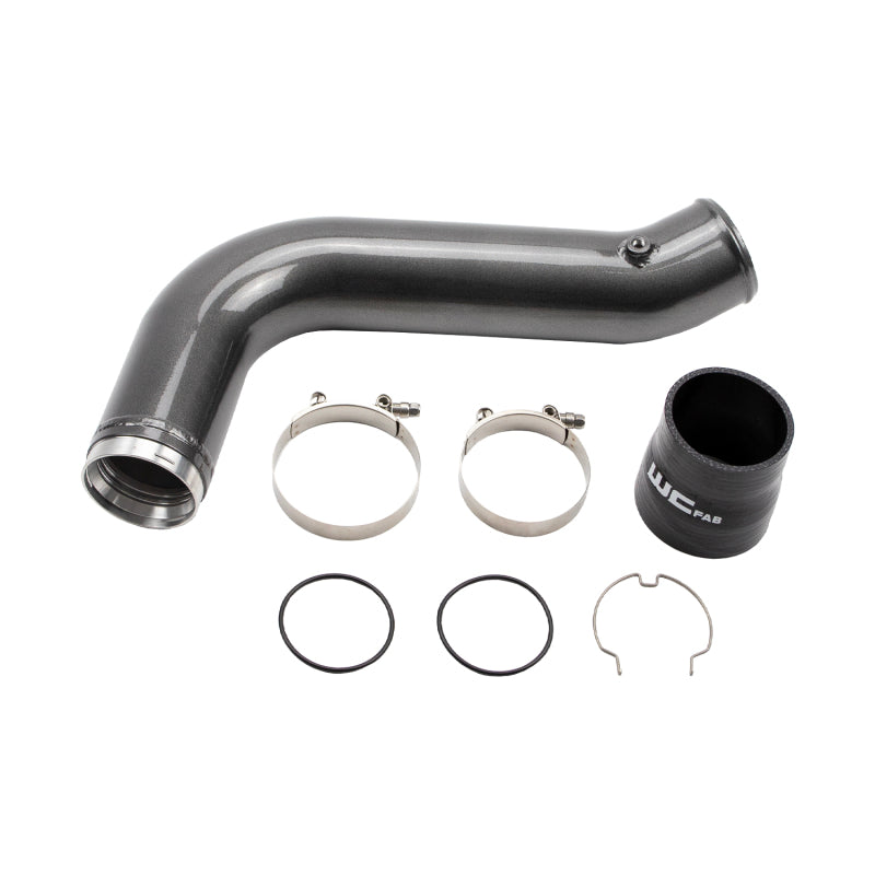 Wehrli 17-19 Chevrolet 6.6L L5P Duramax Passenger Side 3.5in Intercooler Pipe - Brizzle Blue