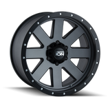 ION Type 134 17x8.5 / 6x139.7 BP / 6mm Offset / 106mm Hub Matte Gunmetal/Black Beadlock Wheel