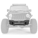 Go Rhino 07-20 Jeep Wrangler JL/JLU/JK/JKU/Gladiator JT Rockline Front Stubby Bumper