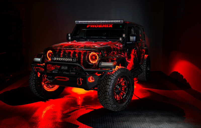 Oracle Jeep Wrangler JL/Gladiator JT Sport High Performance W LED Fog Lights - Red SEE WARRANTY