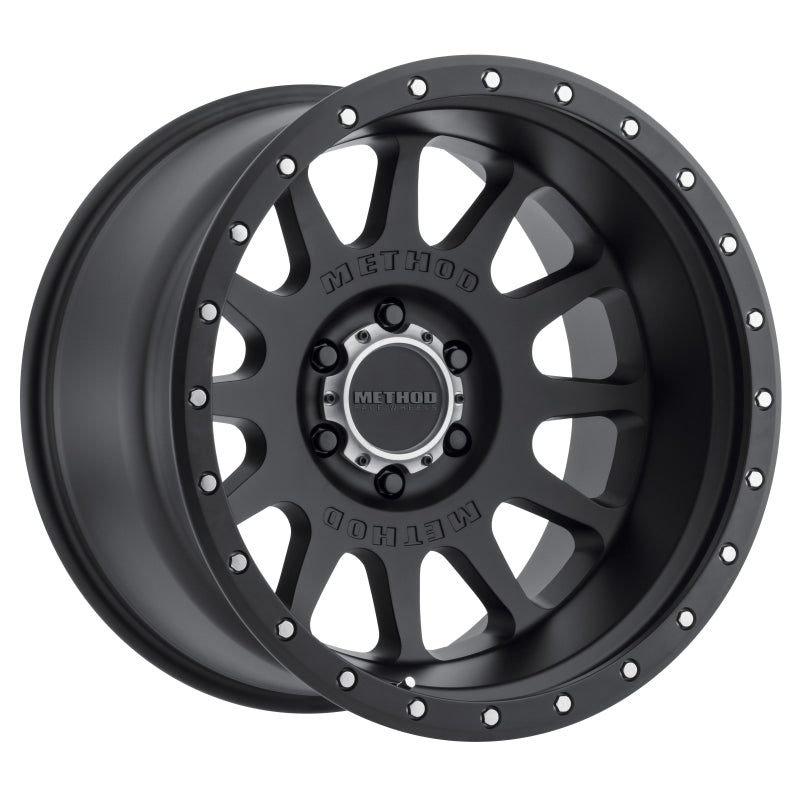 Method MR605 NV 20x10 -24mm Offset 6x5.5 106.25mm CB Matte Black Wheel