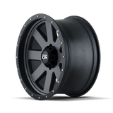 ION Type 134 20x9 / 6x139.7 BP / 0mm Offset / 106mm Hub Matte Gunmetal/Black Beadlock Wheel