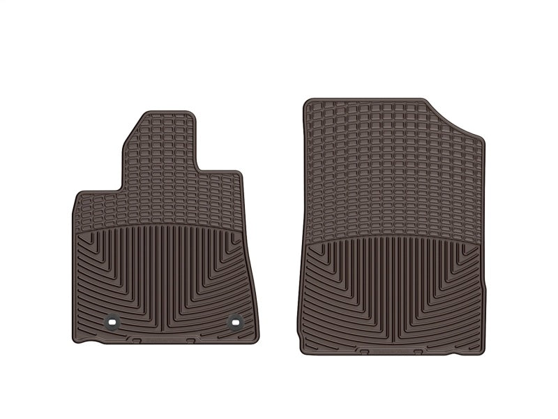 WeatherTech 2012-2015 Toyota Sequoia Front Rubber Mats - Cocoa