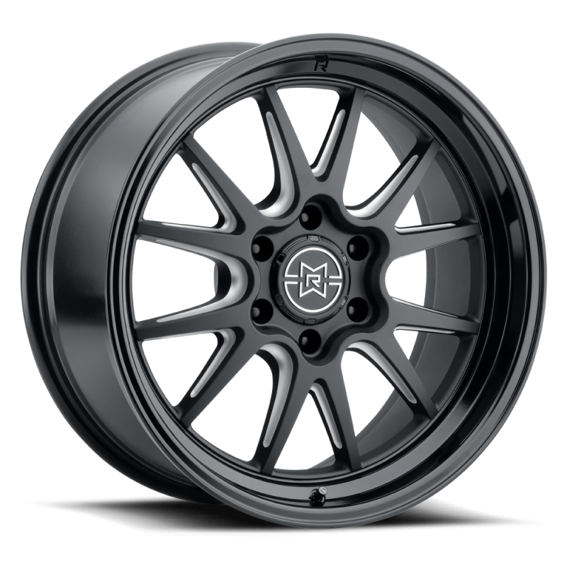 Method Raised MR802 20x12 / 5x5 BP / -40mm Offset / 71.5mm Bore - Double Black Milled Wheel