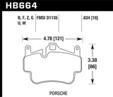 Hawk Porsche 911 ER-1 Endurance Racing Brake Pads (Works with Iron/Metal Rotors)