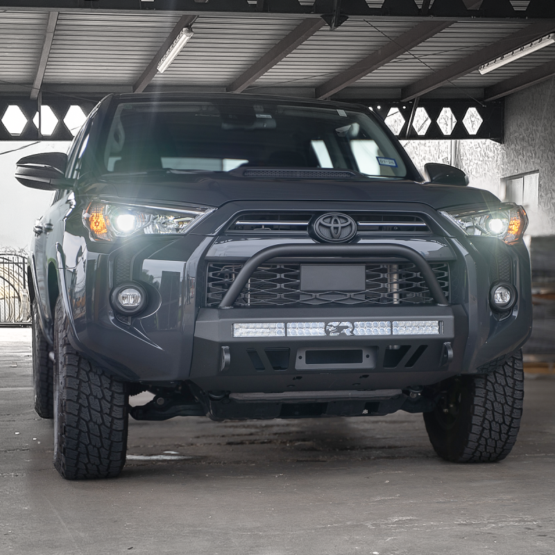 Cali Raised 14-24 Toyota 4Runner Stealth Bumper - Bull Bar / 32In Led Bar Spot