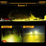 P4 Series | 4 Inch 90W Round LED Driving Lights Spot Amber Pod Lights