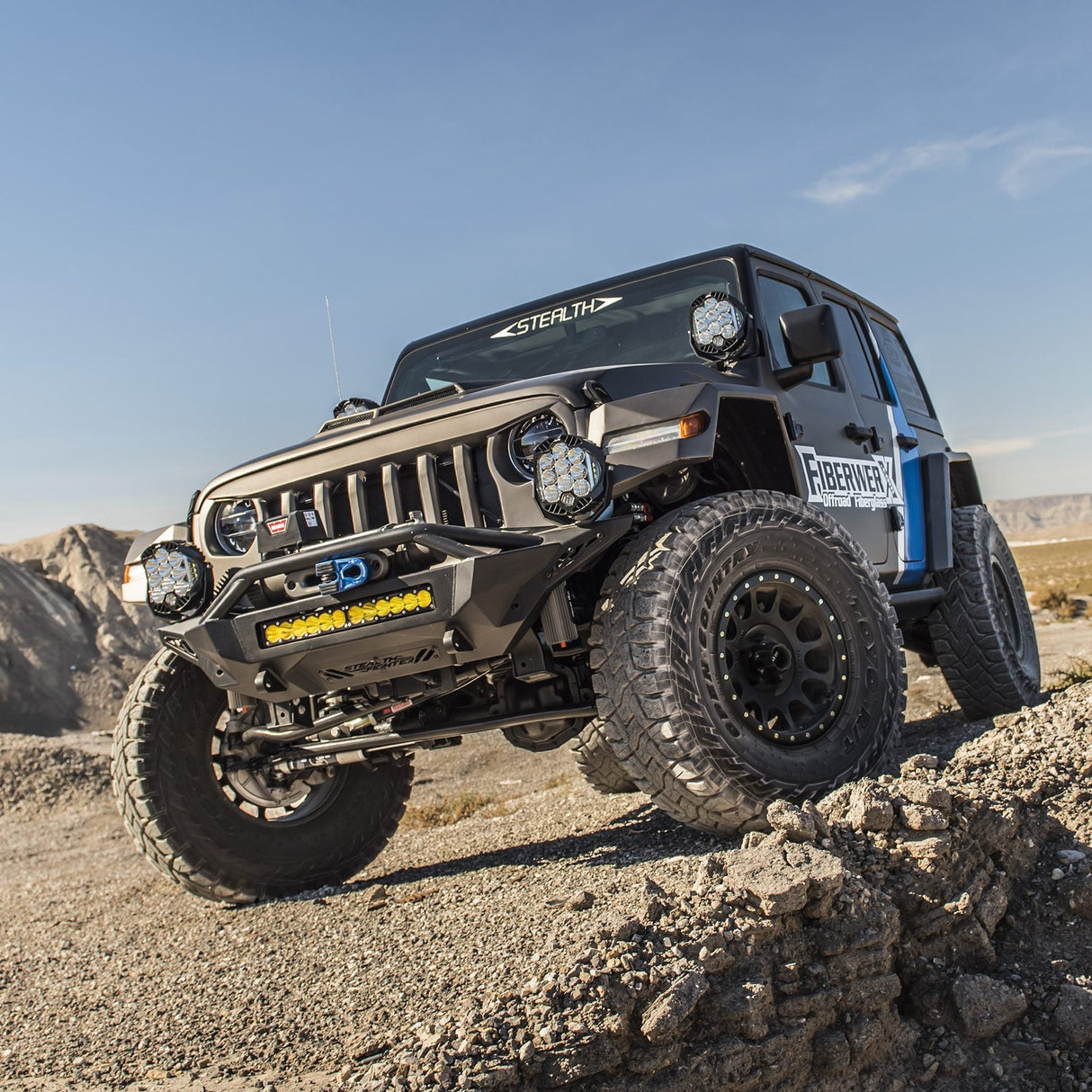 2018-2022 Jeep JL FiberwerX “Stealth” Grille