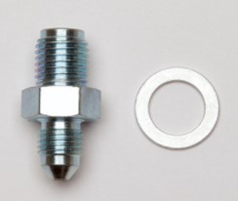 Wilwood Fitting Kit Adaptor -3 JIC to 7/16-20 Male w/ Crush Washer