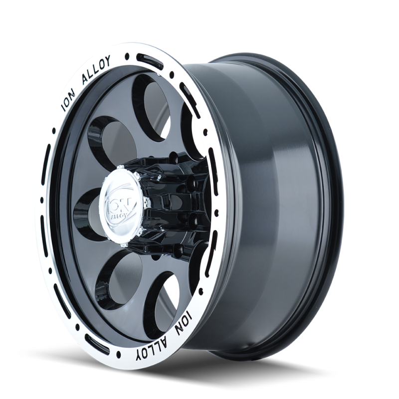 ION Type 174 16x8 / 5x127 BP / -5mm Offset / 83.82mm Hub Black/Machined Wheel