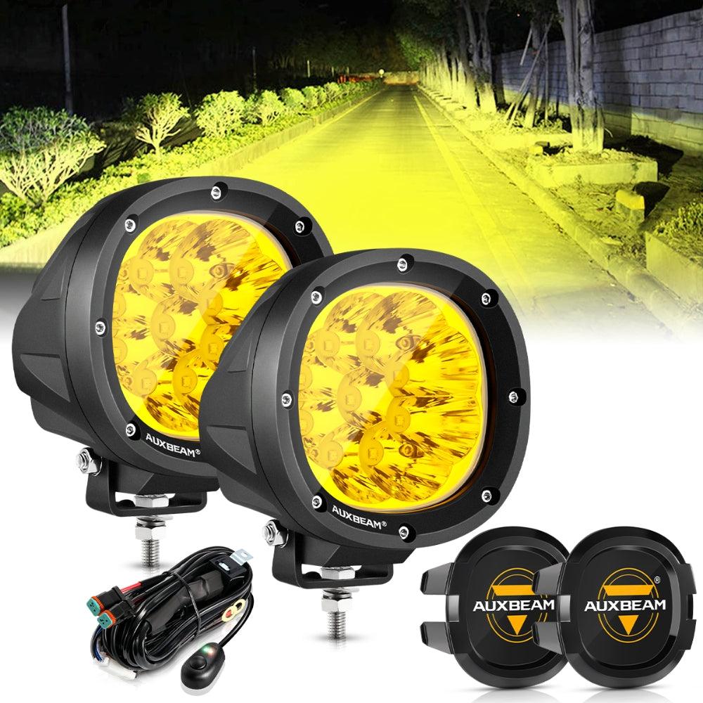 P4 Series | 4 Inch 90W Round LED Driving Lights Spot Amber Pod Lights