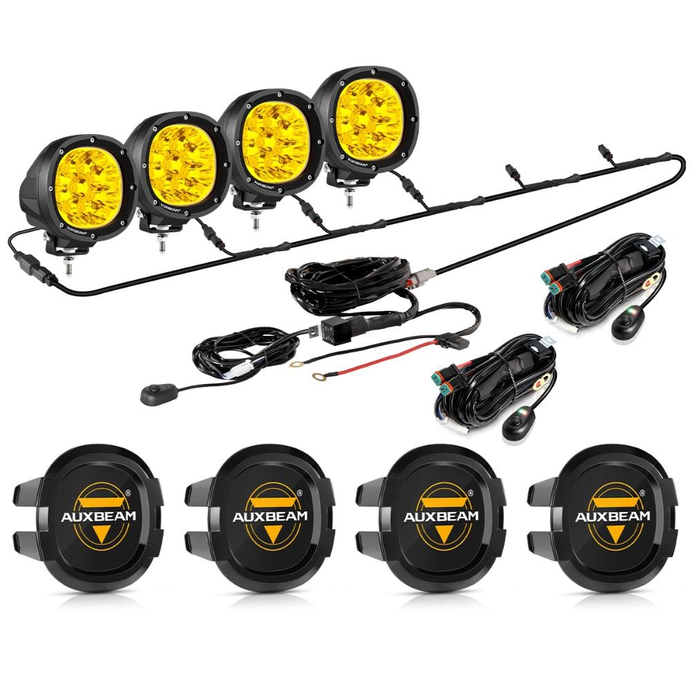 P4 Series | 4 Inch 90W Round LED Driving Lights Spot Amber Pod Lights