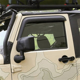 Rugged Ridge Window Visors Matte Black 07-18 2-Door Jeep Wrangler