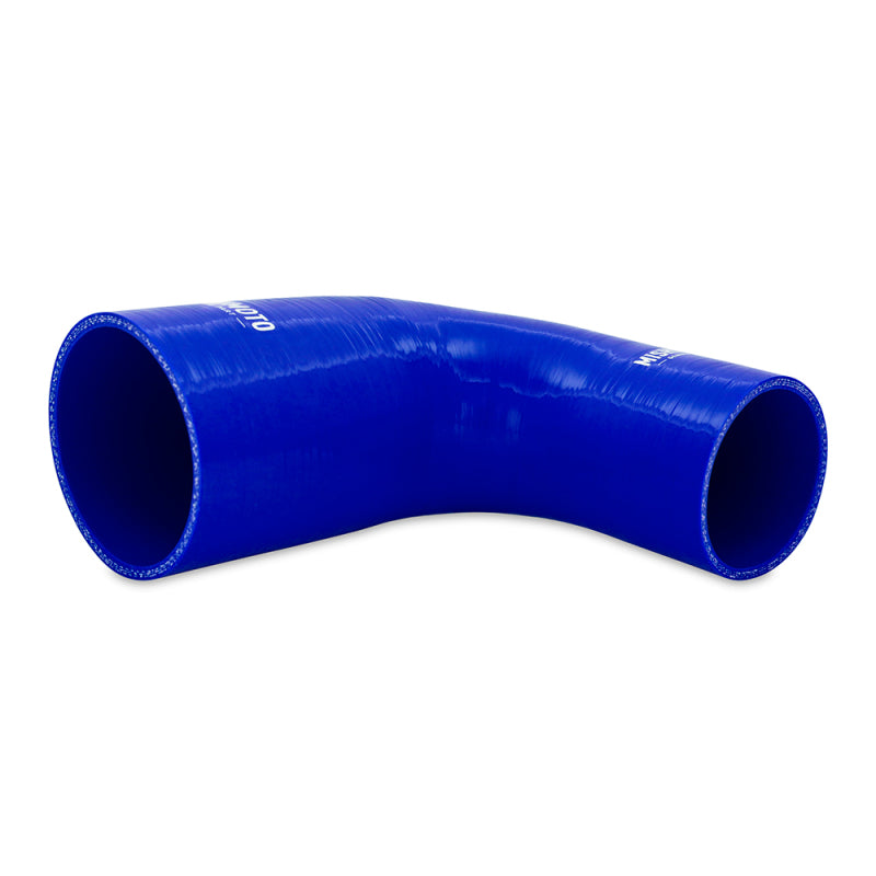 Mishimoto Silicone Reducer Coupler 90 Degree 2.5in to 4in - Blue