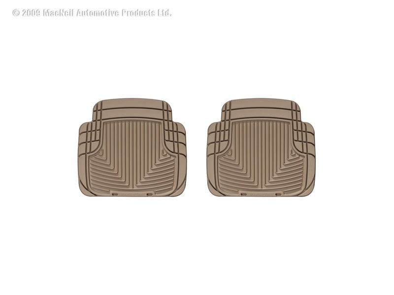 WeatherTech 99 BMW M3 Convertible Rear Rubber Mats - Tan