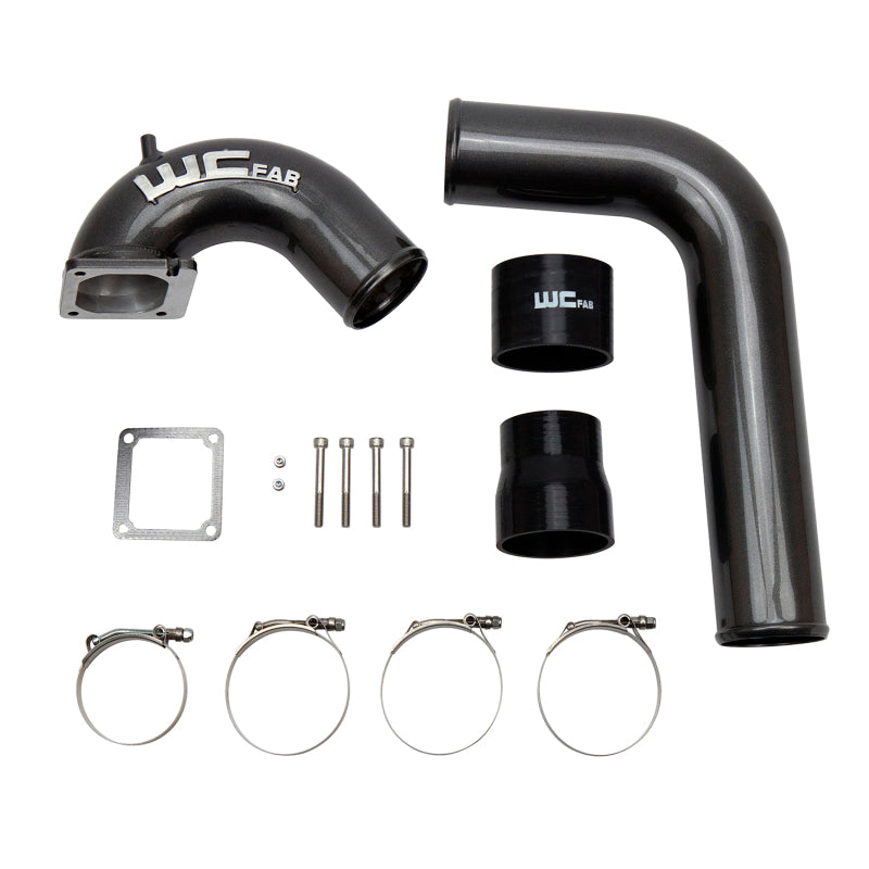 Wehrli 03-07 Dodge 5.9L Cummins 3.5in Intake Horn & Driver Side Intercooler Pipe Kit - Candy Purple