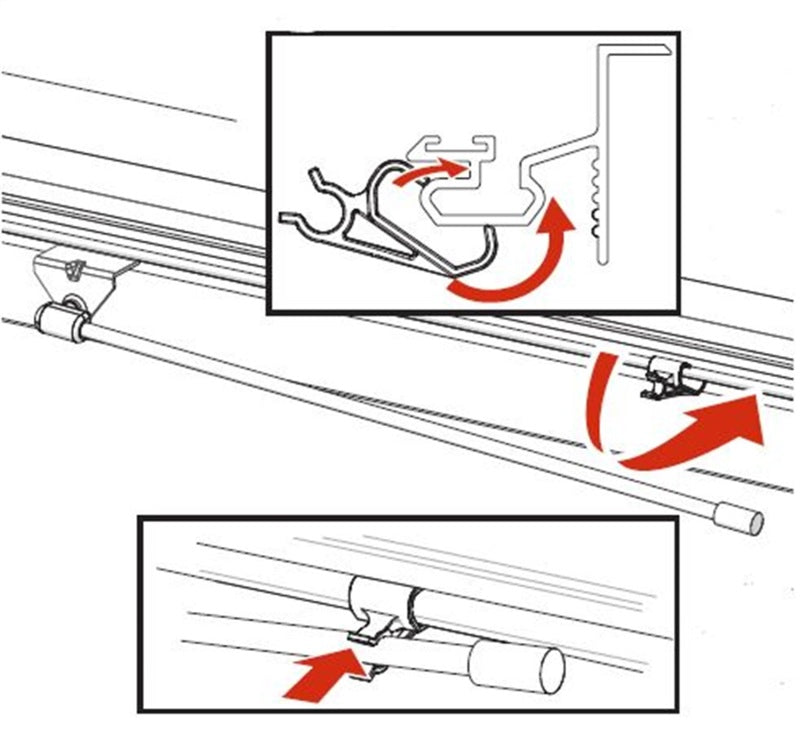 BAK Prop Rod Clips