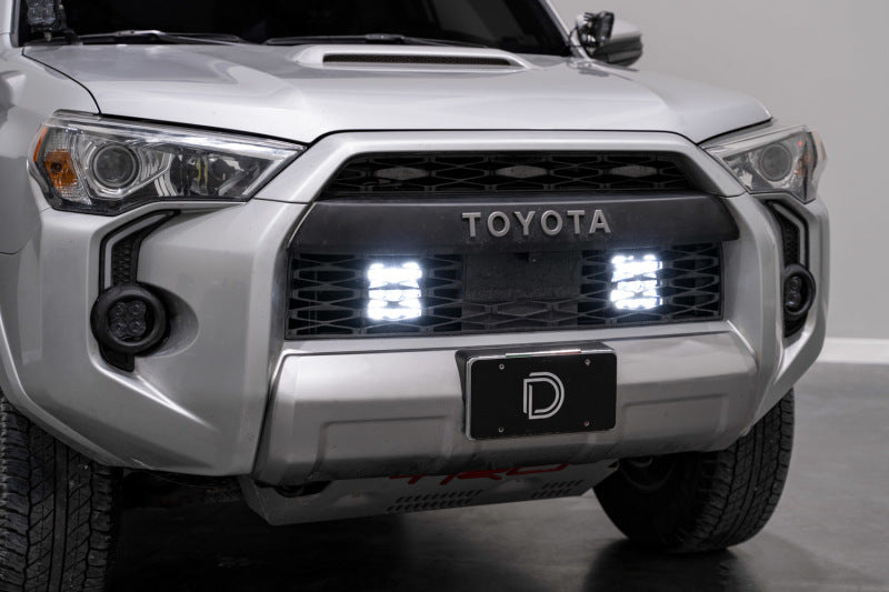 Diode Dynamics 14-23 Toyota 4Runner SS5 Stealth Grille LED 4-Pod Kit - Yellow Pro Combo