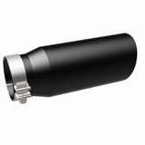 MagnaFlow Tip Stainless Black Coated Single Wall Round Single Outlet 5in Dia 4in Inlet 13in L