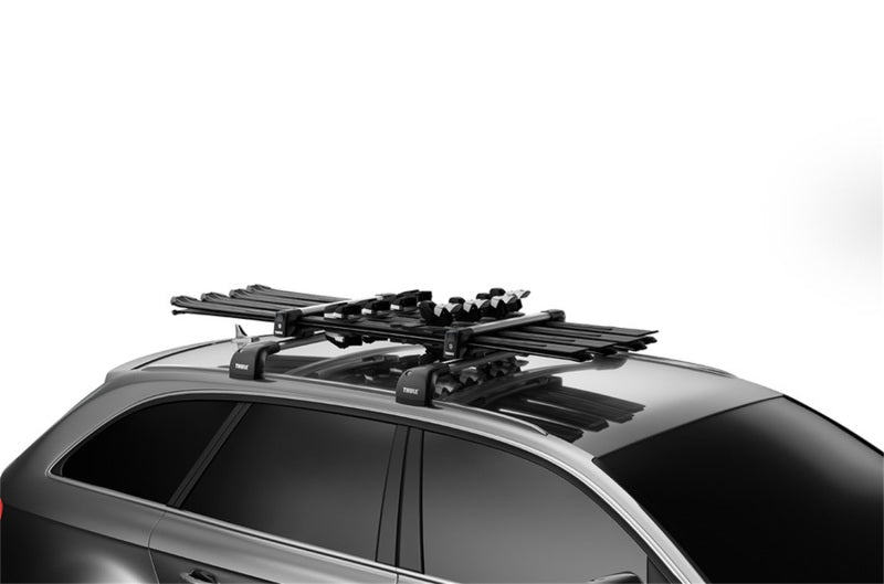 Thule SnowPack L Ski/Snowboard Rack (Up to 6 Pair Skis/4 Snowboards) - Black/Silver