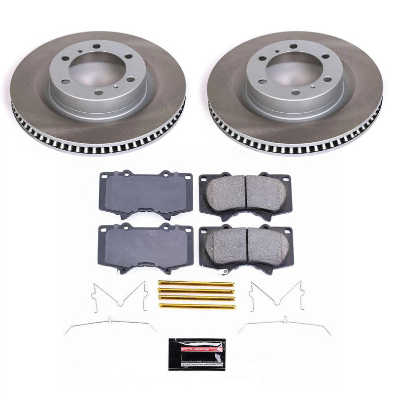 Power Stop 10-23 Toyota 4Runner Front Semi-Coated Rotor Kit