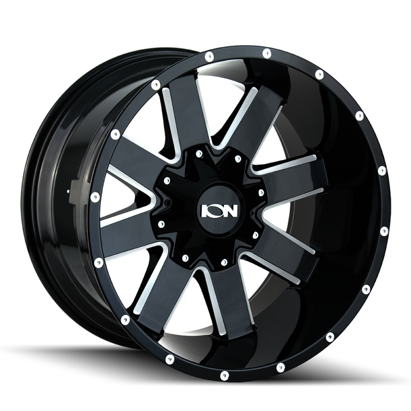 ION Type 141 18x9 / 6x135 BP / 18mm Offset / 106mm Hub Gloss Black Milled Wheel