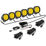 P4 Series | 4 Inch 90W Round LED Driving Lights Spot Amber Pod Lights