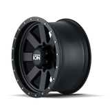 ION Type 134 18x10 / 5x127 BP / -19mm Offset / 83.82mm Hub Matte Gunmetal/Black Beadlock Wheel